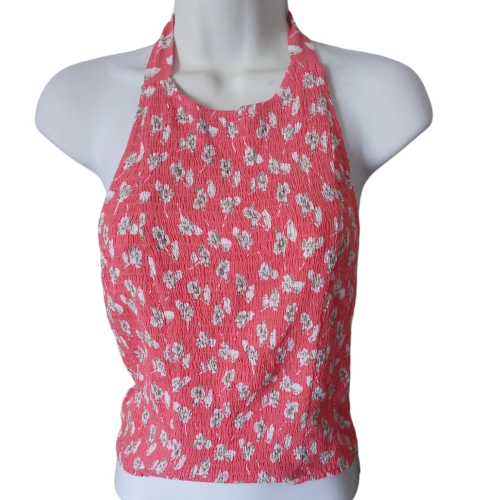 Express Smocked Halter Top